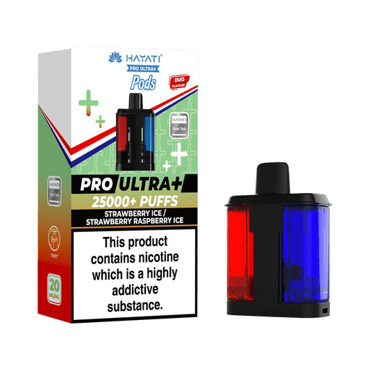 Shop Hayati Pro Ultra Plus 25k Pods - Strawberry Ice/Strawberry Raspberry Ice