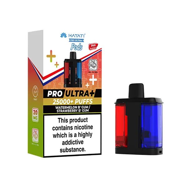 Shop Hayati Pro Ultra Plus 25k Pods - Watermelon B' Gum / Strawberry B' Gum