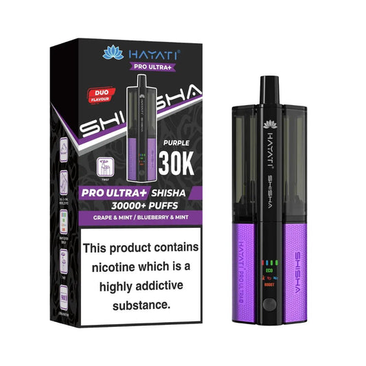 Shop Hayati Shisha Pro Max Plus 30k - Grape Mint/Blueberry Mint
