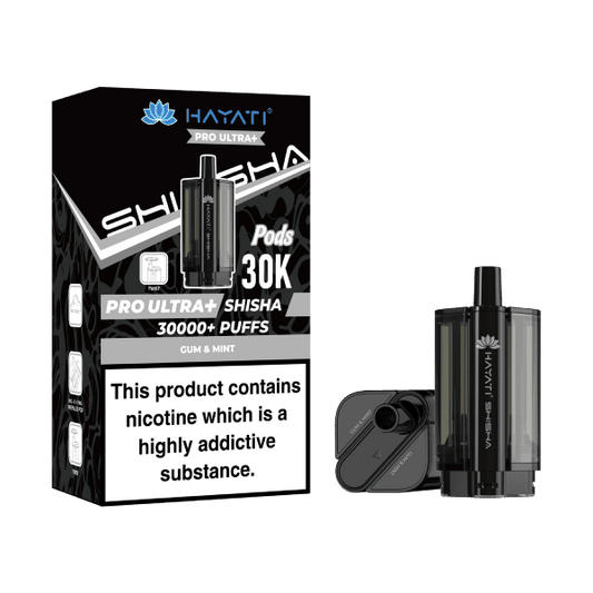 Shop Hayati Shisha Pro Max Plus 30k Pods - Gum & Mint