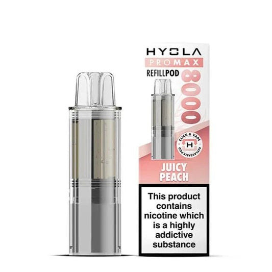 Shop Hyola Pro Max 8000 Refill Pods - Juicy Peach