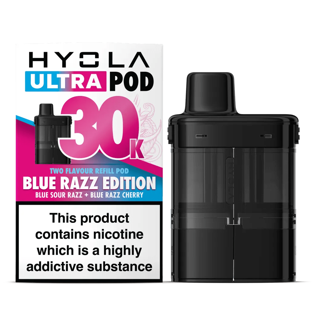 Shop Hyola Ultra 30K Replacement Pods - Blue Razz Edition