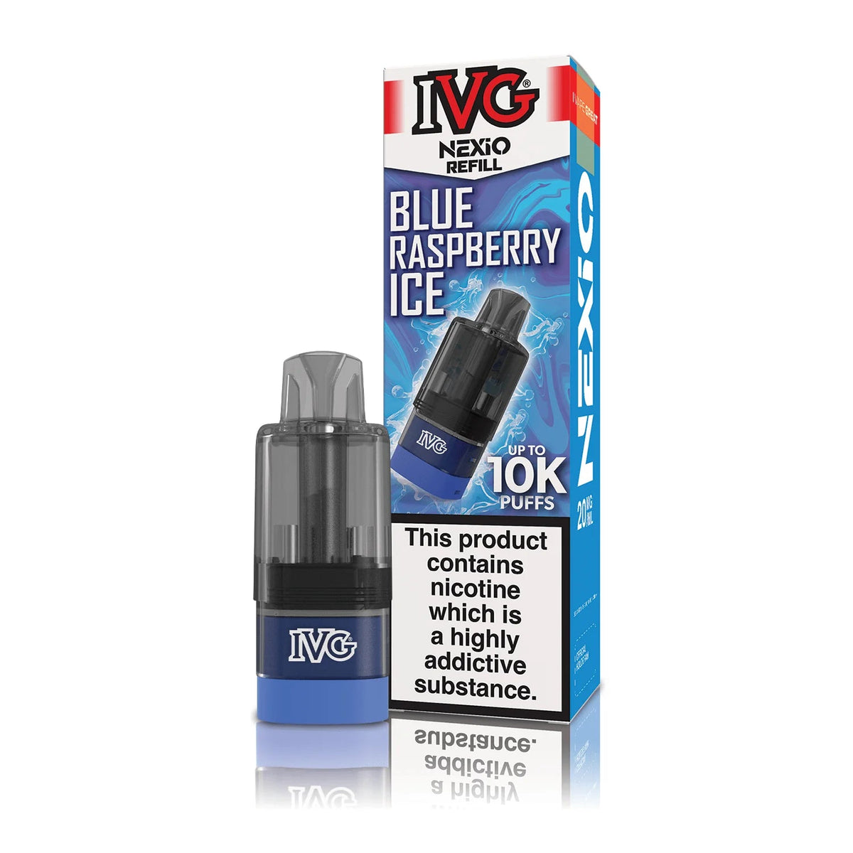 Shop IVG Nexio 10k Refill Pods - Blue Raspberry Ice