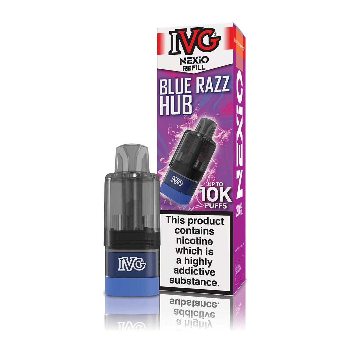 Shop IVG Nexio 10k Refill Pods - Blue Razz Hub