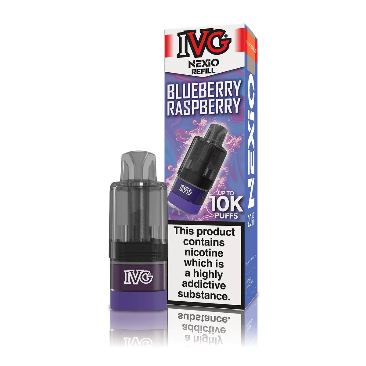 Shop IVG Nexio 10k Refill Pods - Blueberry Raspberry