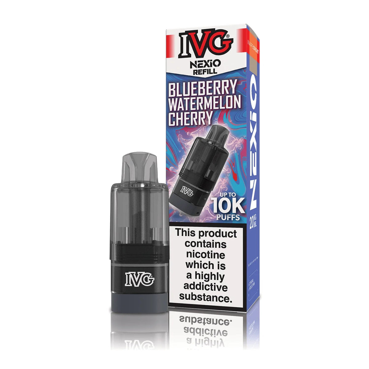 Shop IVG Nexio 10k Refill Pods - Blueberry Watermelon Cherry