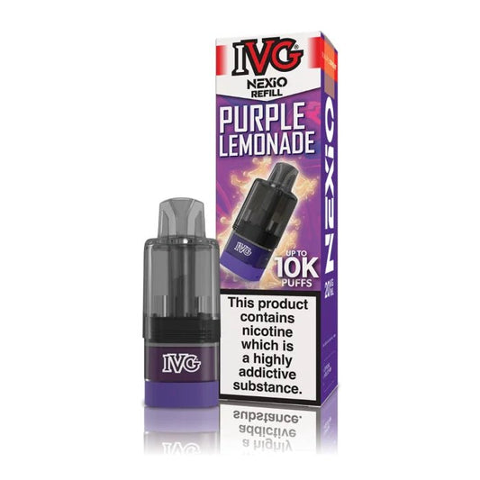 Shop IVG Nexio 10k Refill Pods - Purple Lemonade