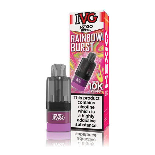 Shop IVG Nexio 10k Refill Pods - Rainbow Burst