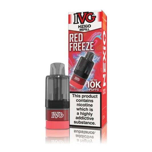 Shop IVG Nexio 10k Refill Pods - Red Freeze