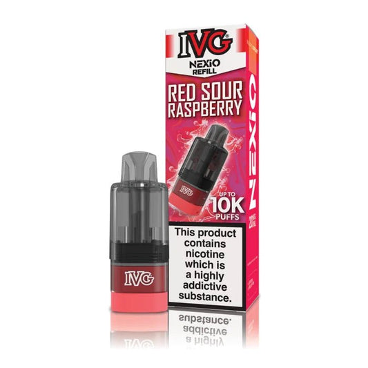 Shop IVG Nexio 10k Refill Pods - Red Sour Raspberry