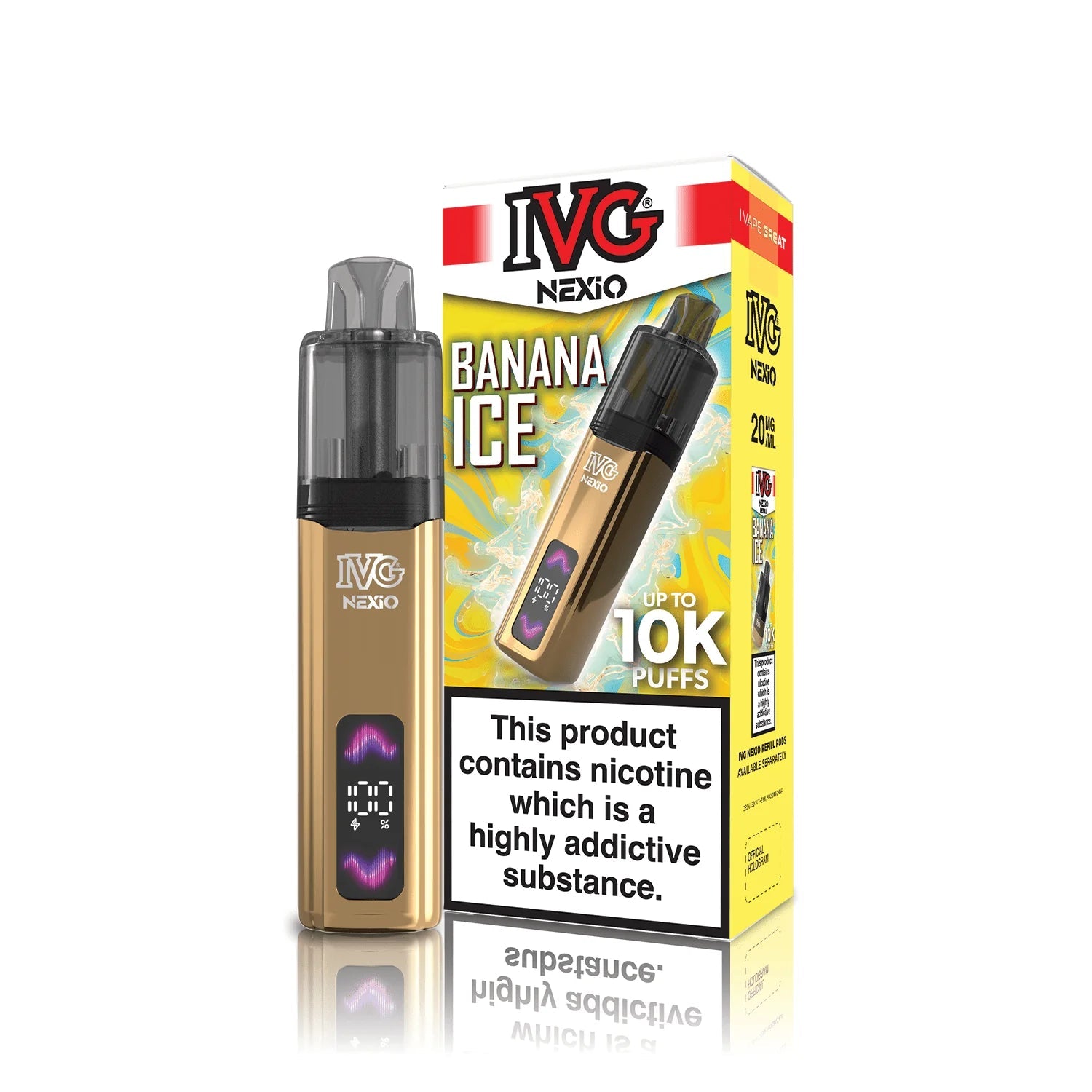 Shop IVG Nexio 10k Vape Kit - Banana Ice