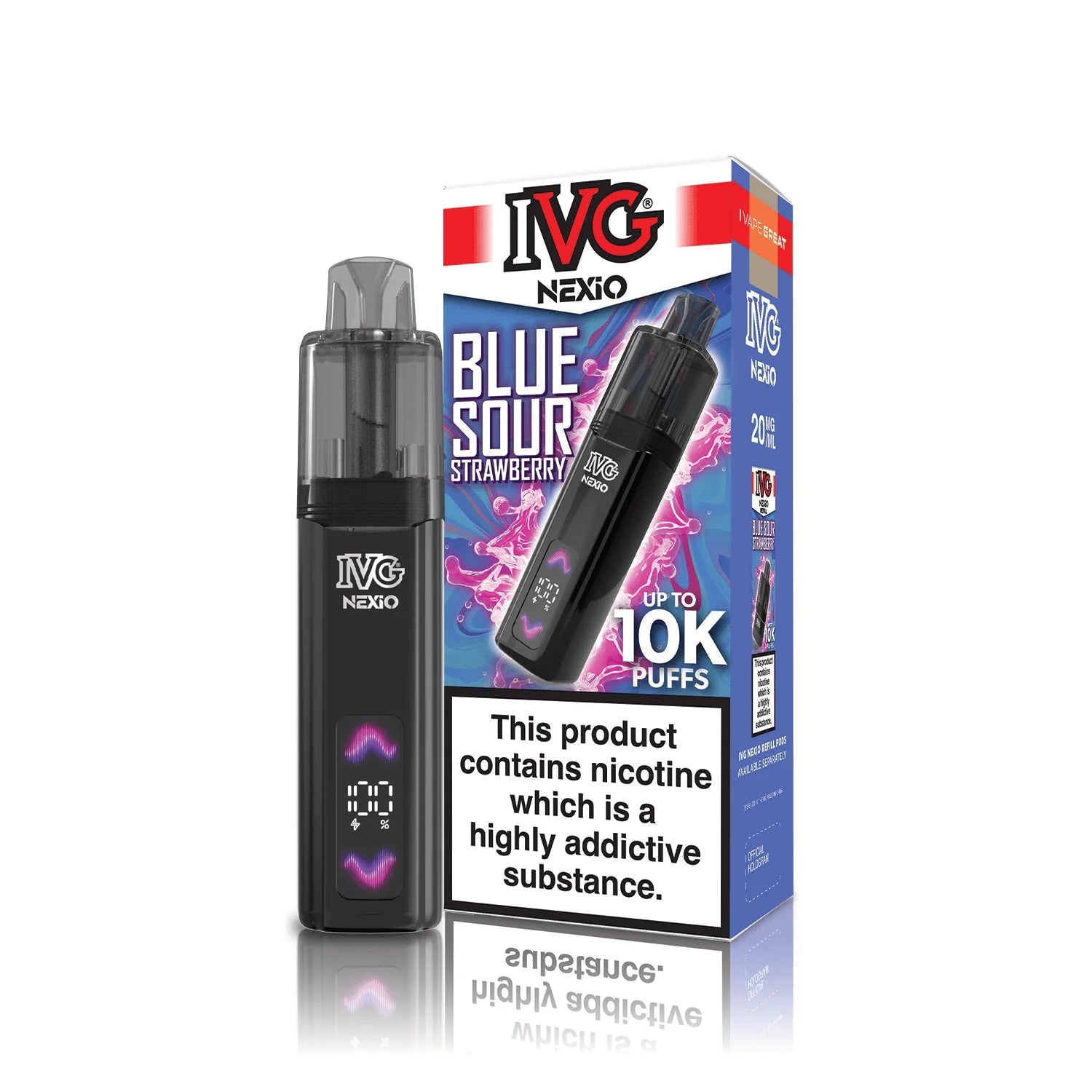 Shop IVG Nexio 10k Vape Kit - Blue Sour Strawberry
