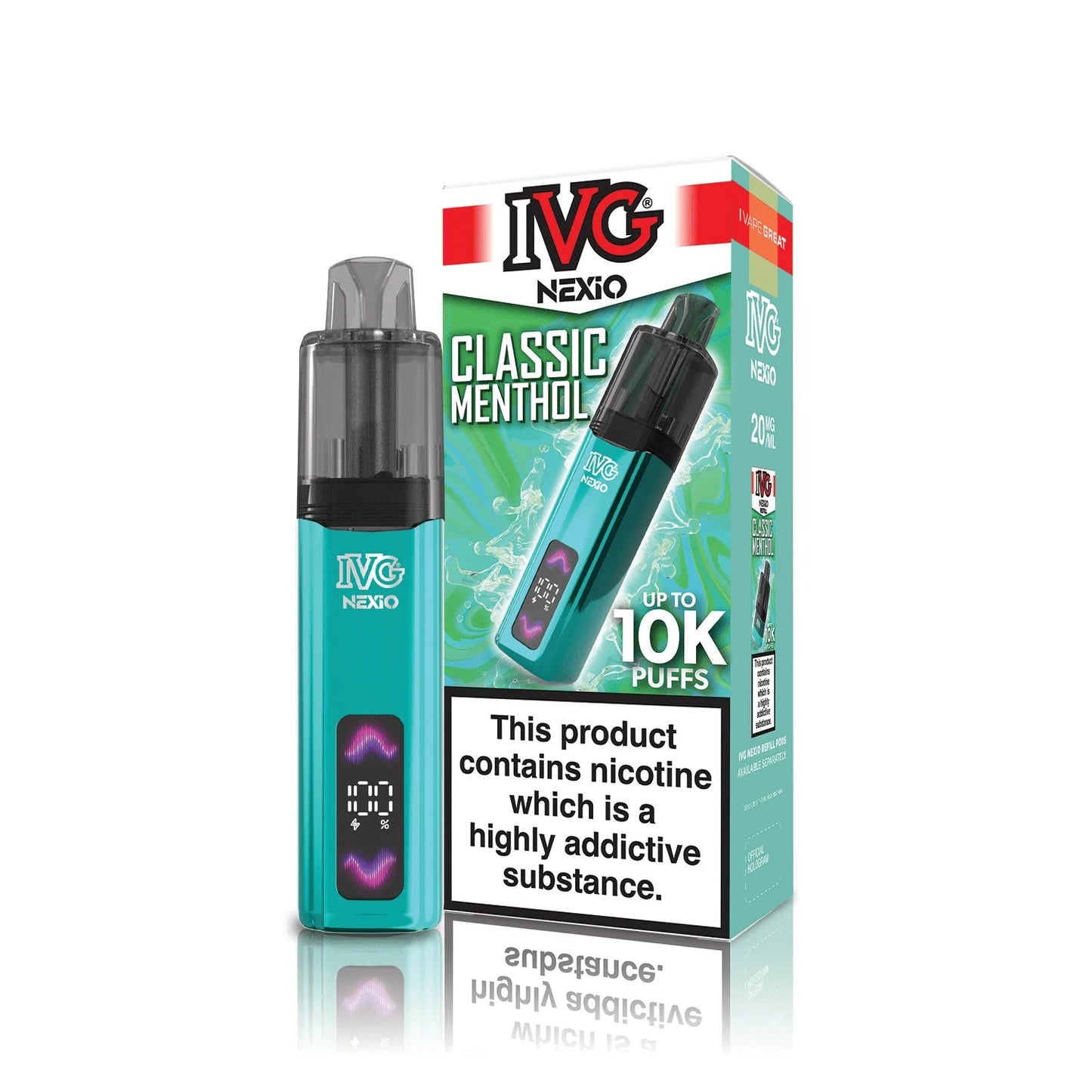 Shop IVG Nexio 10k Vape Kit - Classic Menthol