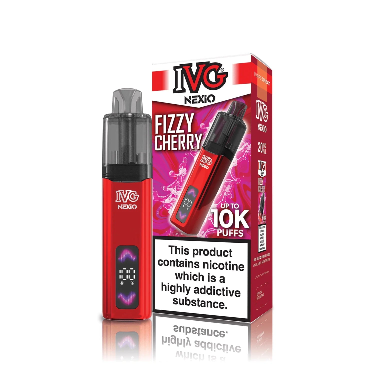 Shop IVG Nexio 10k Vape Kit - Fizzy Cherry