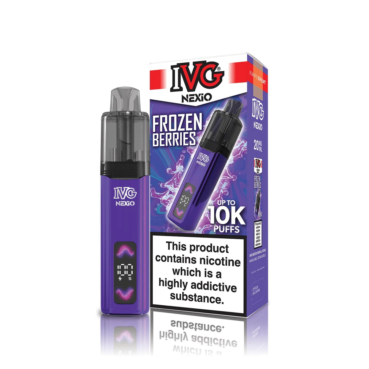 Shop IVG Nexio 10k Vape Kit - Frozen Berries