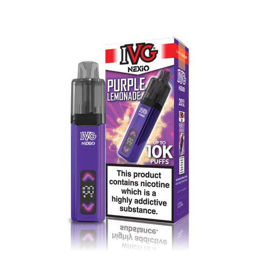 Shop IVG Nexio 10k Vape Kit - Purple Lemonade