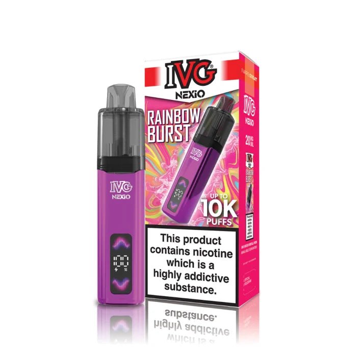 Shop IVG Nexio 10k Vape Kit - Rainbow Burst