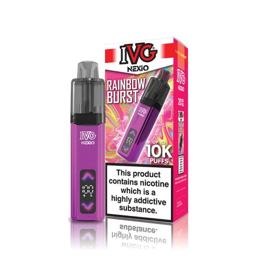 Shop IVG Nexio 10k Vape Kit - Rainbow Burst