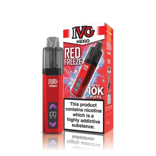 Shop IVG Nexio 10k Vape Kit - Red Freeze