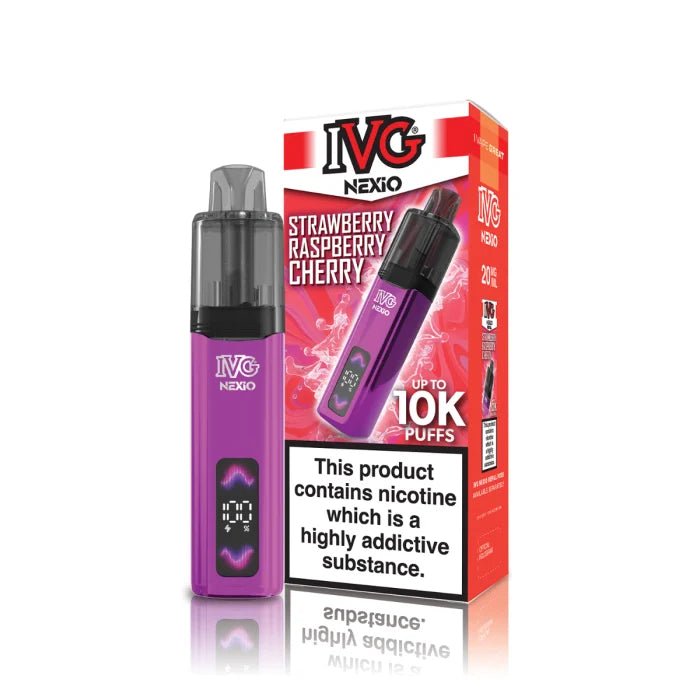 Shop IVG Nexio 10k Vape Kit - Strawberry Raspberry Cherry
