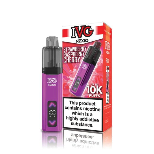 Shop IVG Nexio 10k Vape Kit - Strawberry Raspberry Cherry