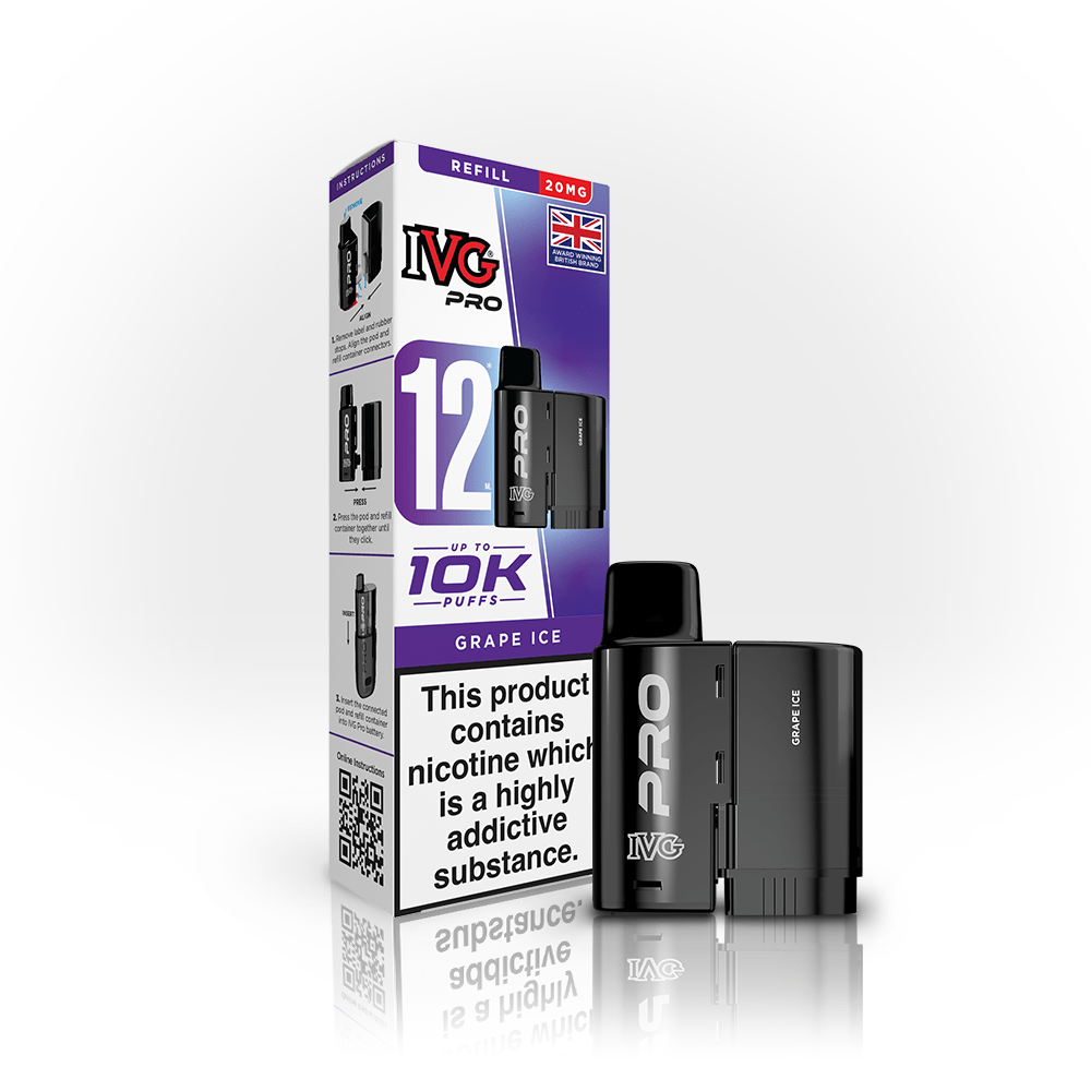 Shop IVG Pro 12 Pods - Grape Ice
