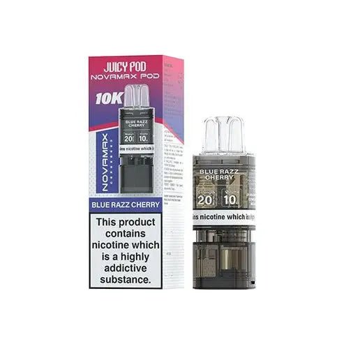 Shop Juicy Pod Novamax 10k Pods - Blue Razz Cherry