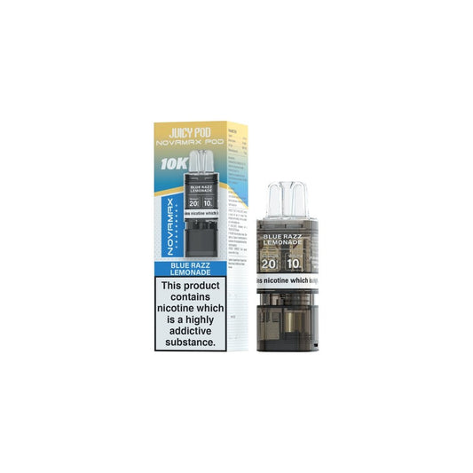 Shop Juicy Pod Novamax 10k Pods - Blue Razz Lemonade