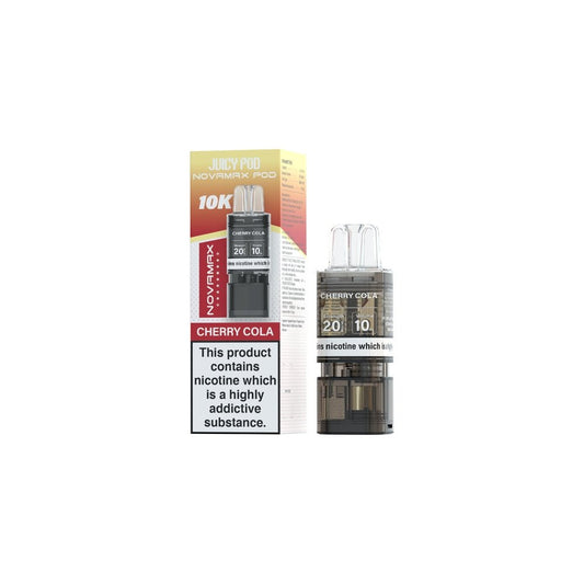 Shop Juicy Pod Novamax 10k Pods - Cherry Cola