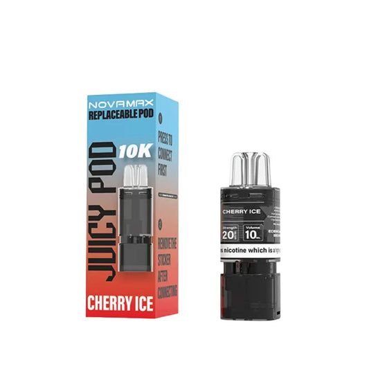Shop Juicy Pod Novamax 10k Pods - Cherry Ice