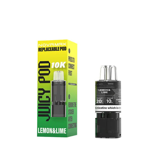 Shop Juicy Pod Novamax 10k Pods - Lemon Lime