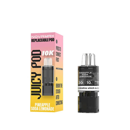 Shop Juicy Pod Novamax 10k Pods - Pineapple Soda Lemonade
