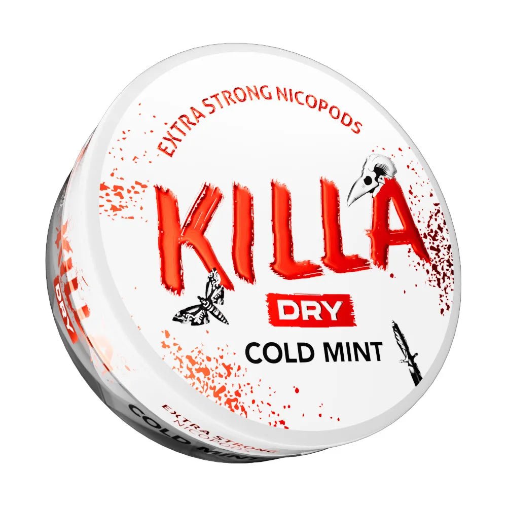 Shop Killa Dry Nicotine Pouches Cold Mint - 9.6mg