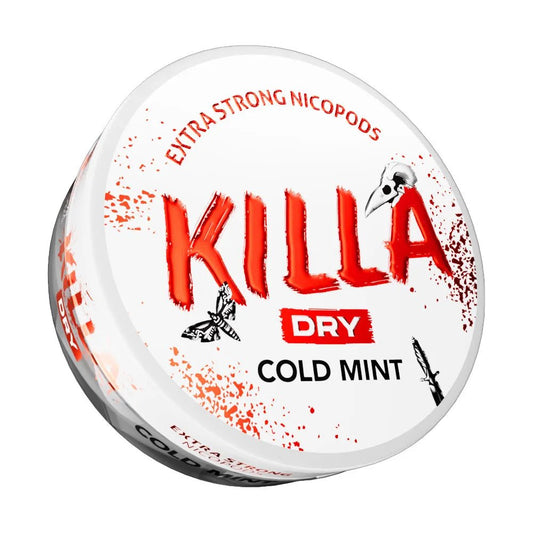 Shop Killa Dry Nicotine Pouches Cold Mint - 9.6mg