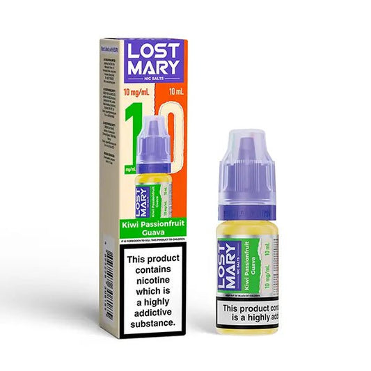 Shop Lost Mary Nic Salt - Kiwi Passionfruit Guava - Pack of 10