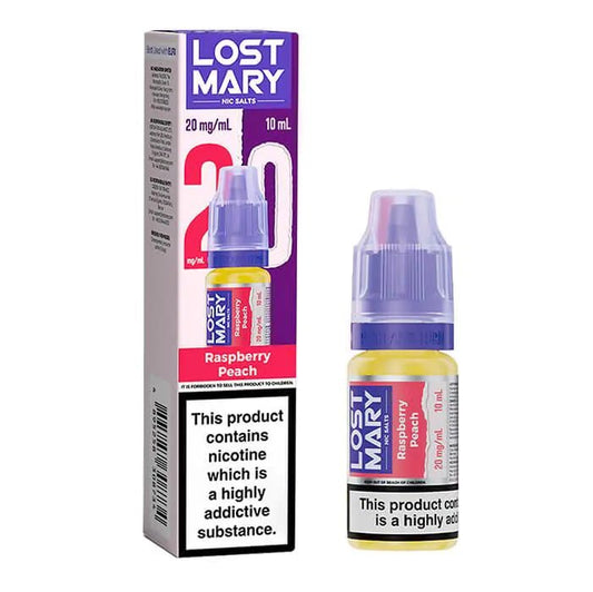 Shop Lost Mary Nic Salt - Raspberry Peach