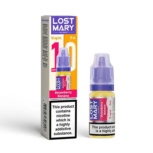 Shop Lost Mary Nic Salt - Strawberry Banana - Pack of 10