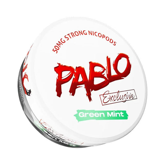 Shop Pablo Exclusive Nicotine Pouches Green Mint - 30mg