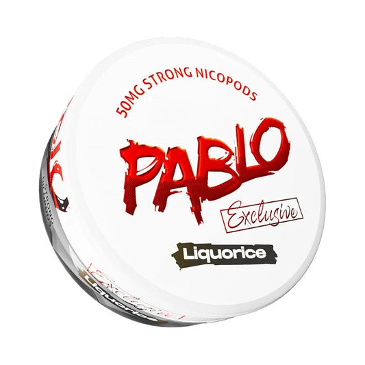 Shop Pablo Exclusive Nicotine Pouches Liquorice - 30mg