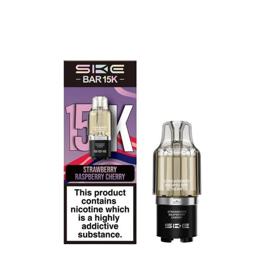 Shop Ske Bar 15k Refill Pods - Strawberry Raspberry Cherry