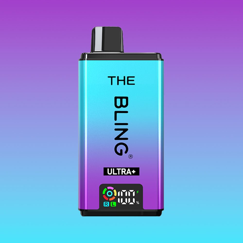 Shop The Bling Ultra Plus 30k Pods - Blue Sour Raspberry/Cherry Sour Raspberry