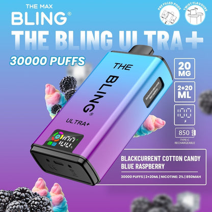 Shop The Bling Ultra Plus 30k Vape Kit Box of 5