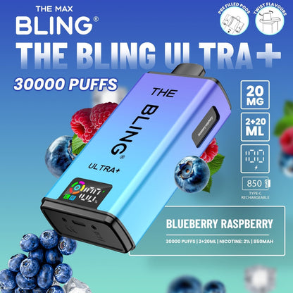 Shop The Bling Ultra Plus 30k Vape Kit Box of 5