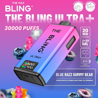 Shop The Bling Ultra Plus 30k Vape Kit Box of 5
