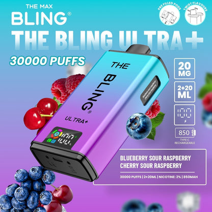 Shop The Bling Ultra Plus 30k Vape Kit Box of 5
