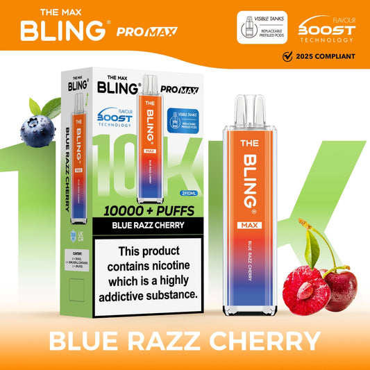 Shop The Crystal Bling Max 10000 - Blue Razz Cherry