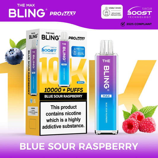 Shop The Crystal Bling Max 10000 - Blue Sour Raspberry