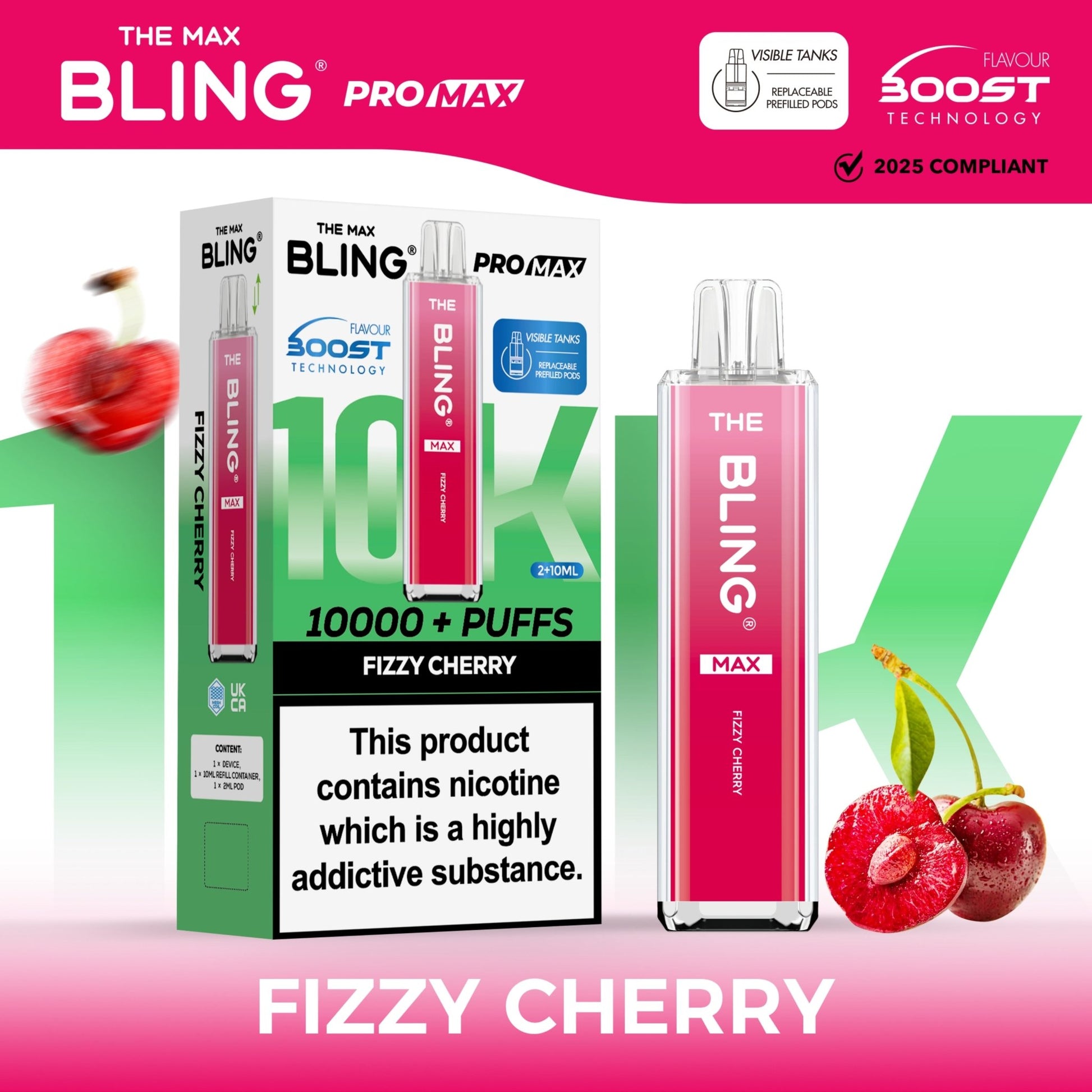 Shop The Crystal Bling Max 10000 - Fizzy Cherry