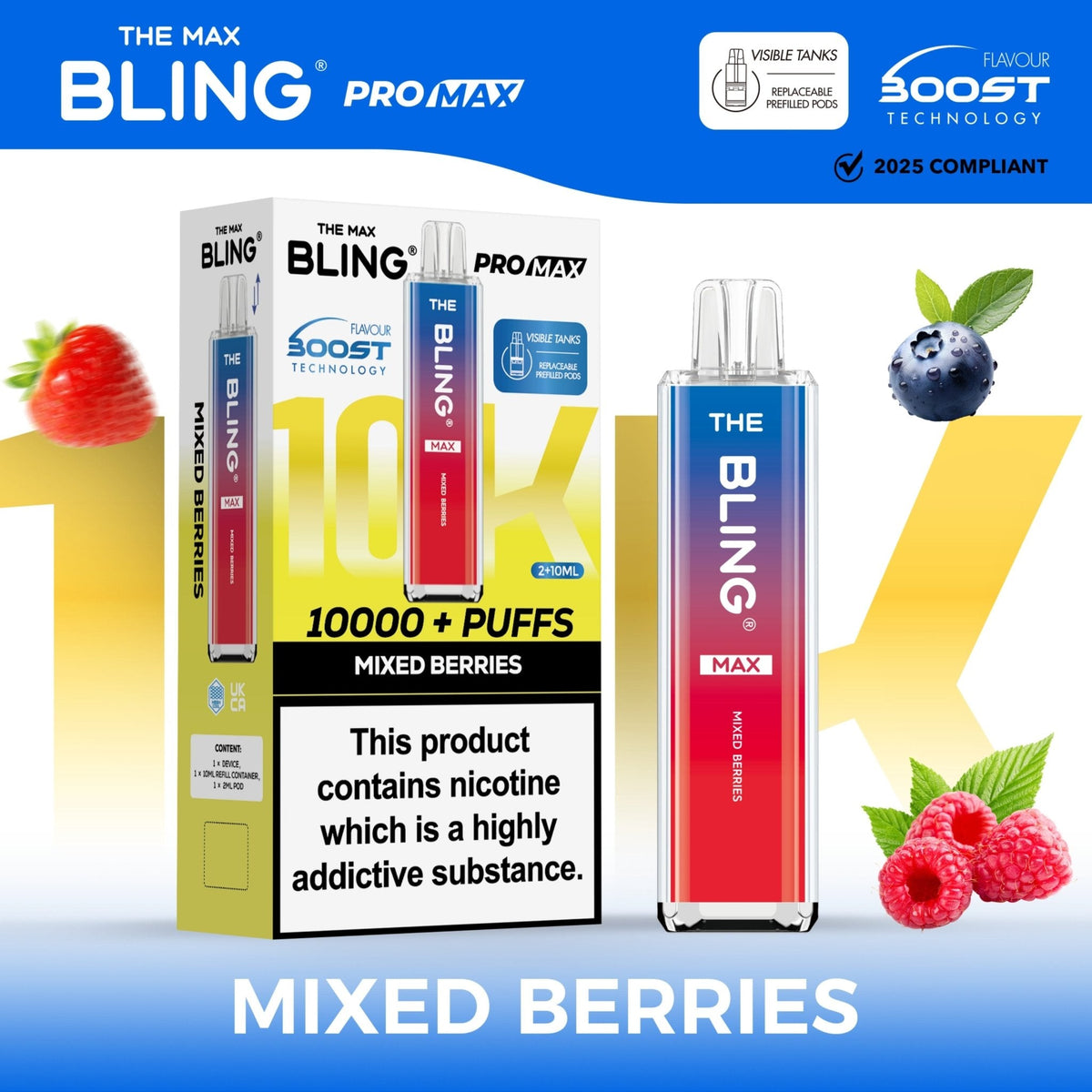 Shop The Crystal Bling Max 10k Vape Kit Box of 5