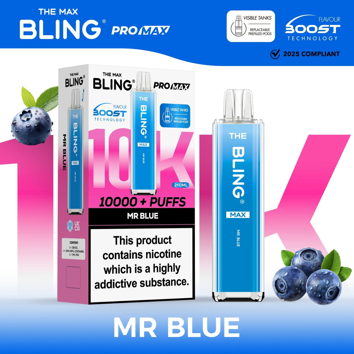 Shop The Crystal Bling Max 10k Vape Kit Box of 5